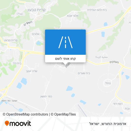 מפת אדמונית החורש