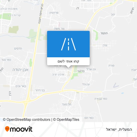 מפת המעלית