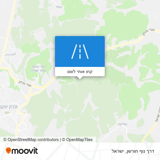 מפת דרך נוף חורשן