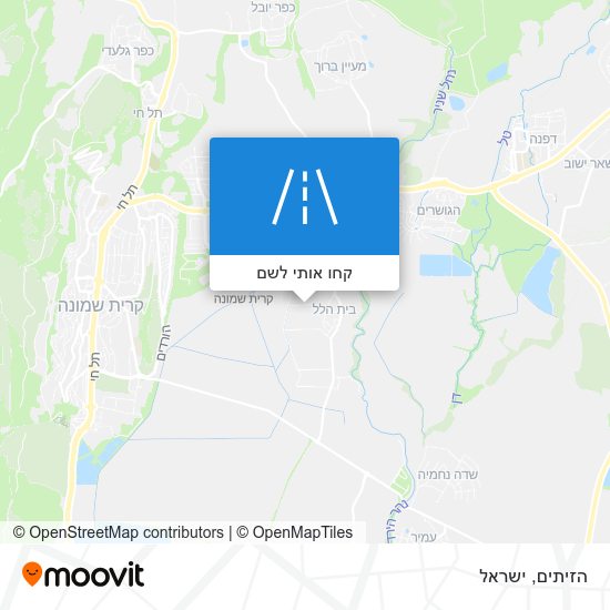 מפת הזיתים