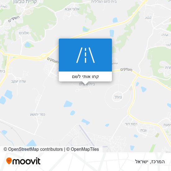 מפת המרכז