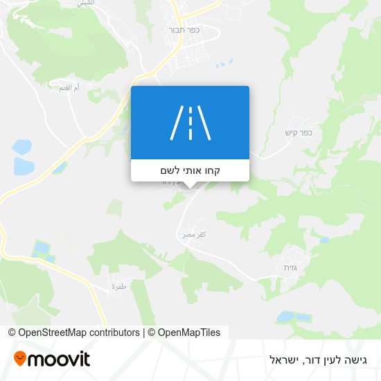 מפת גישה לעין דור