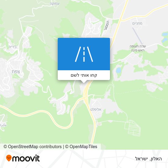 מפת האלון