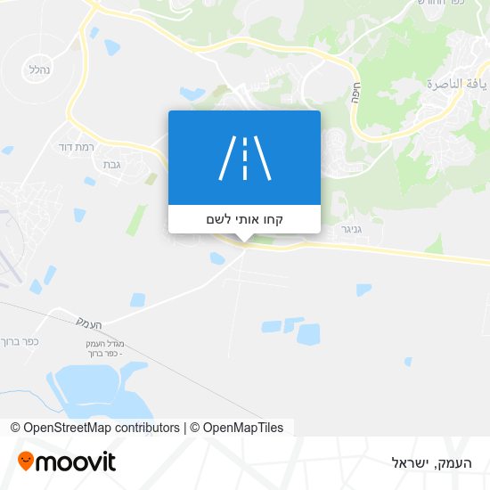מפת העמק
