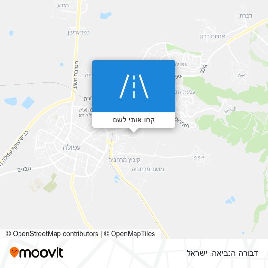 מפת דבורה הנביאה