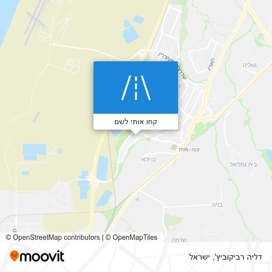 מפת דליה רביקוביץ'