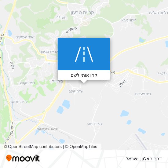 מפת דרך האלון