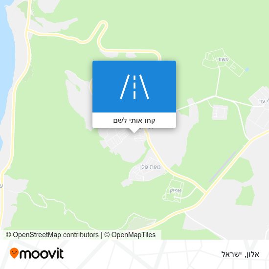 מפת אלון