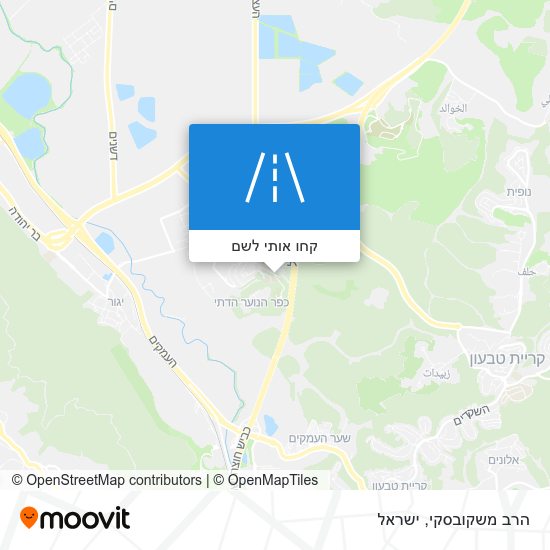 מפת הרב משקובסקי