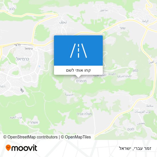 מפת זמר עברי