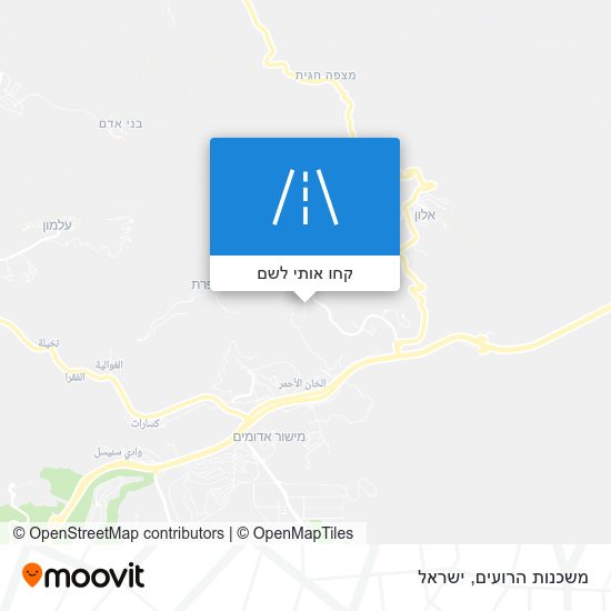 מפת משכנות הרועים