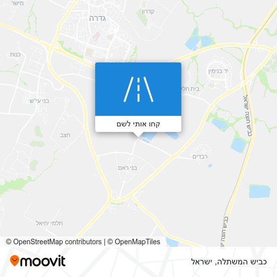 מפת כביש המשתלה