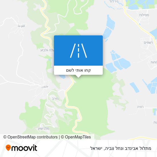 מפת מתלול אבינדב ונחל צביה