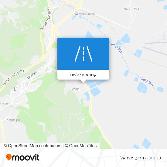 מפת כניסת הזורע