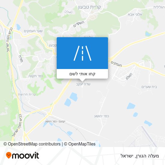 מפת מעלה הגורן
