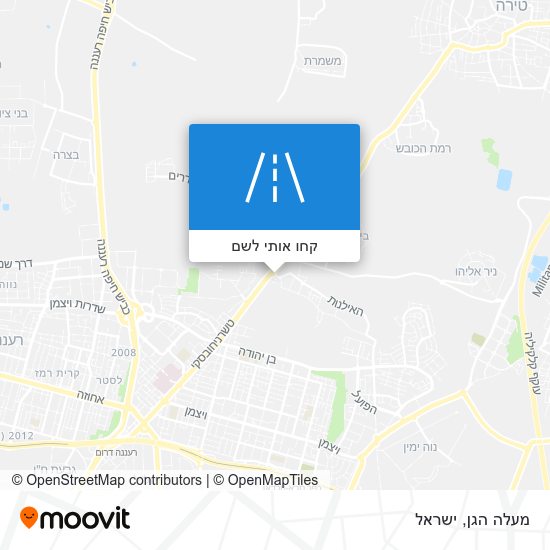 מפת מעלה הגן