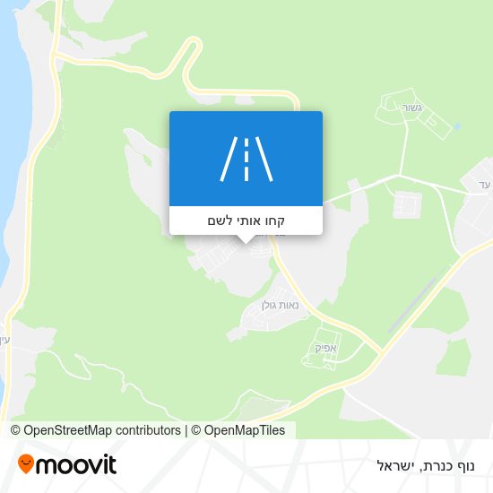 מפת נוף כנרת