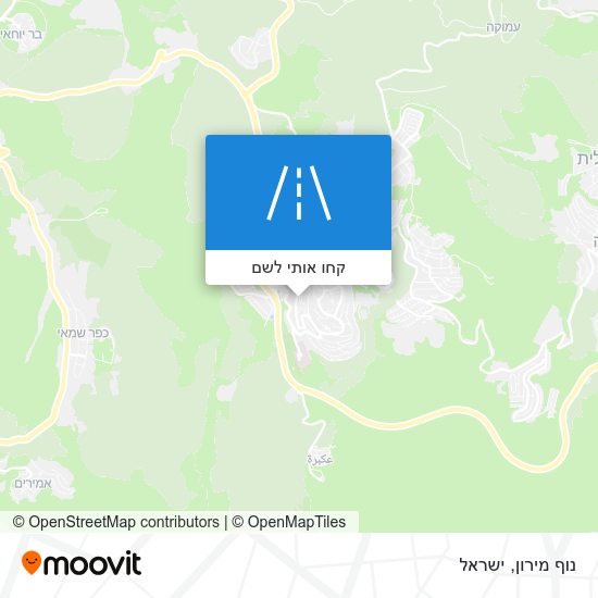 מפת נוף מירון