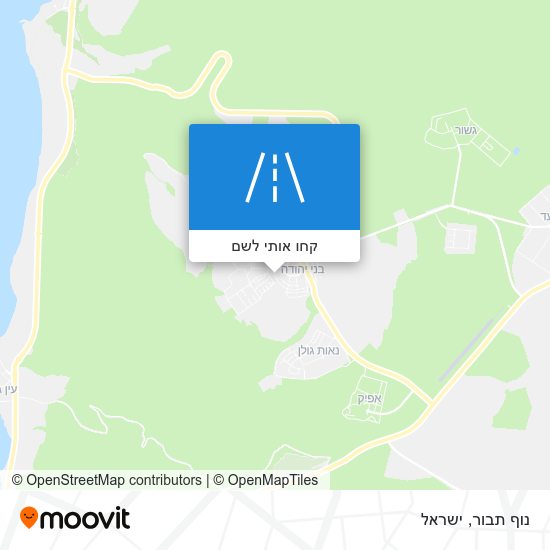 מפת נוף תבור
