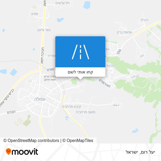 מפת יעל רום