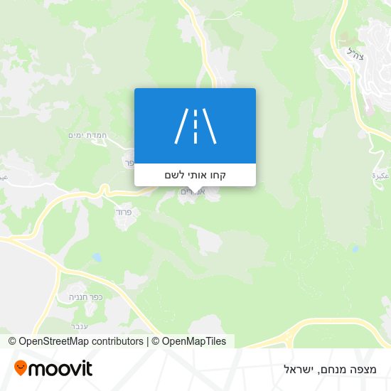 מפת מצפה מנחם