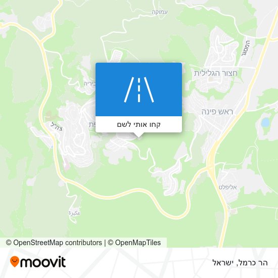 מפת הר כרמל