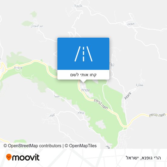 מפת הרי גופנא