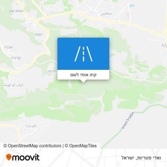 מפת ואדי פטריות