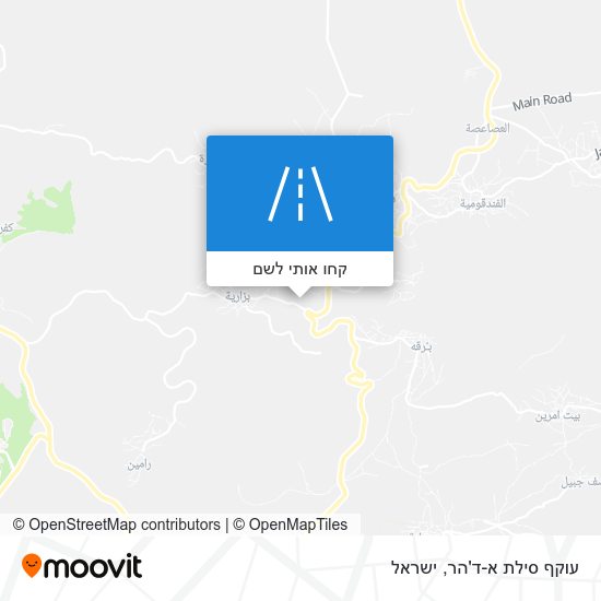 מפת עוקף סילת א-ד'הר