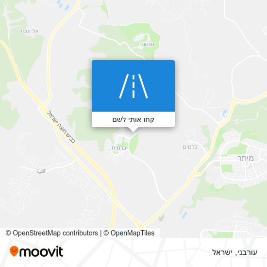 מפת עורבני