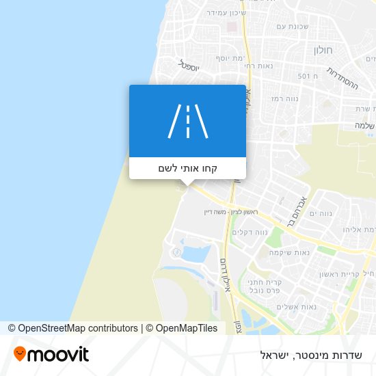 מפת שדרות מינסטר