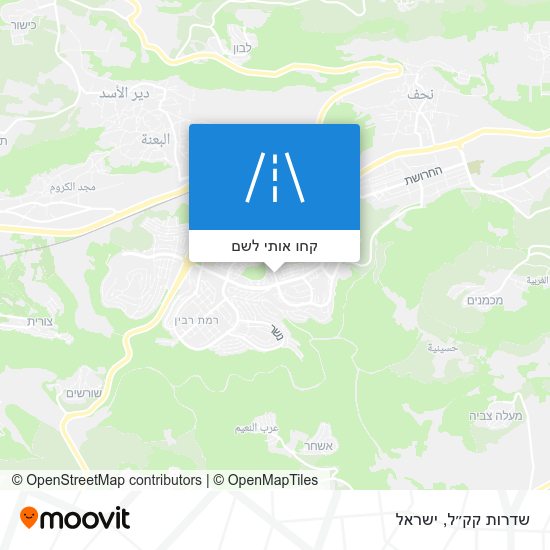 מפת שדרות קק״ל
