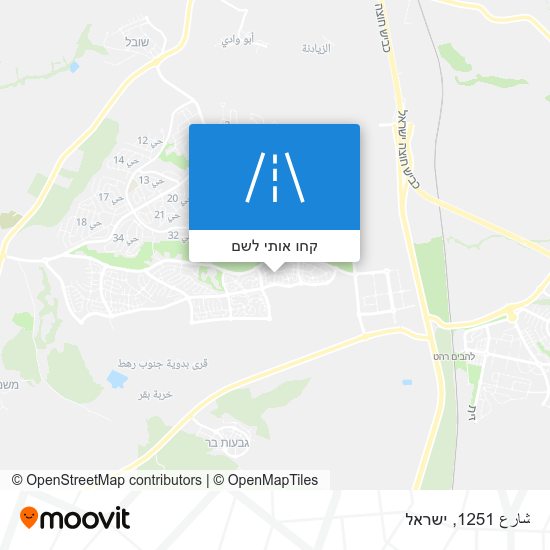 מפת شارع 1251