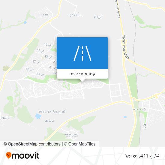 מפת شارع 411