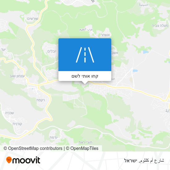 מפת شارع أم كلثوم