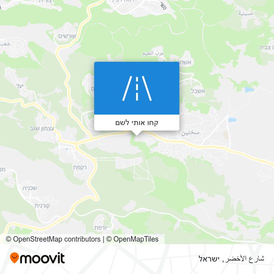 מפת شارع الأخضر