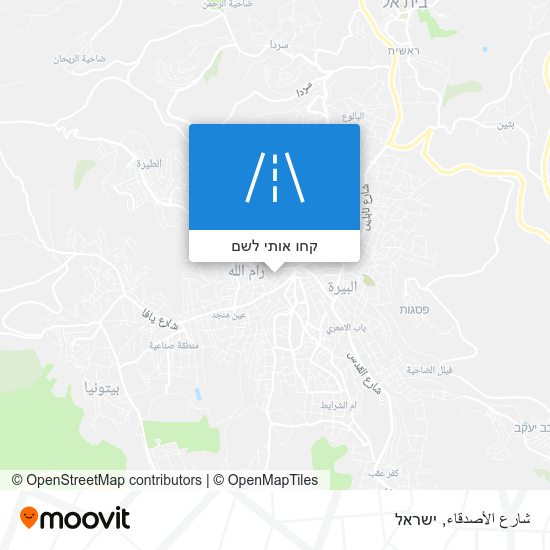 מפת شارع الأصدقاء