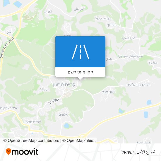 מפת شارع الأمل