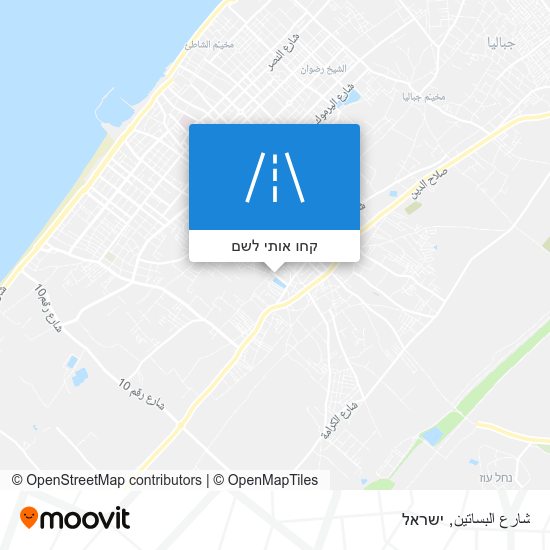 מפת شارع البساتين
