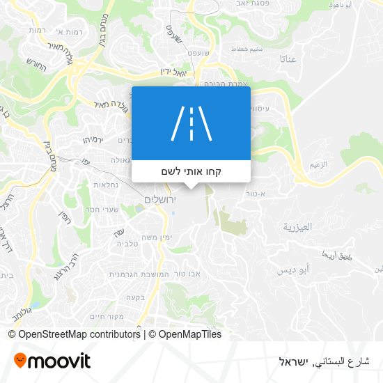 מפת شارع البستاني