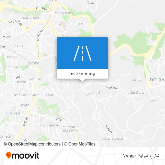 מפת شارع البوابة