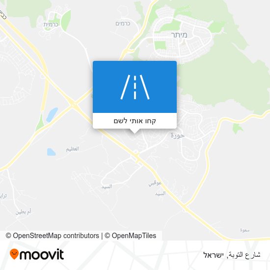 מפת شارع التوبة