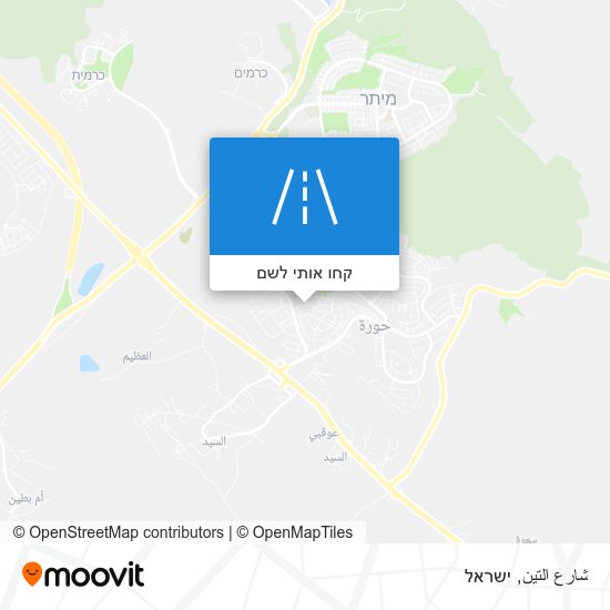 מפת شارع التين