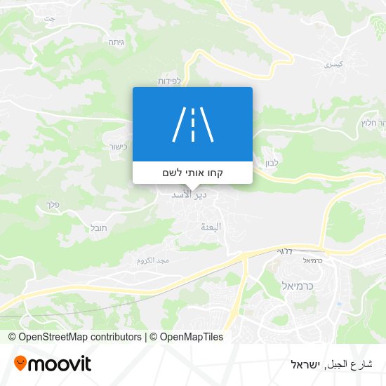מפת شارع الجبل