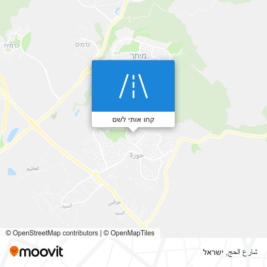מפת شارع الحج