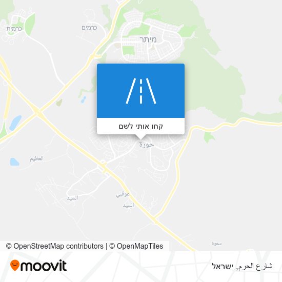 מפת شارع الحرم