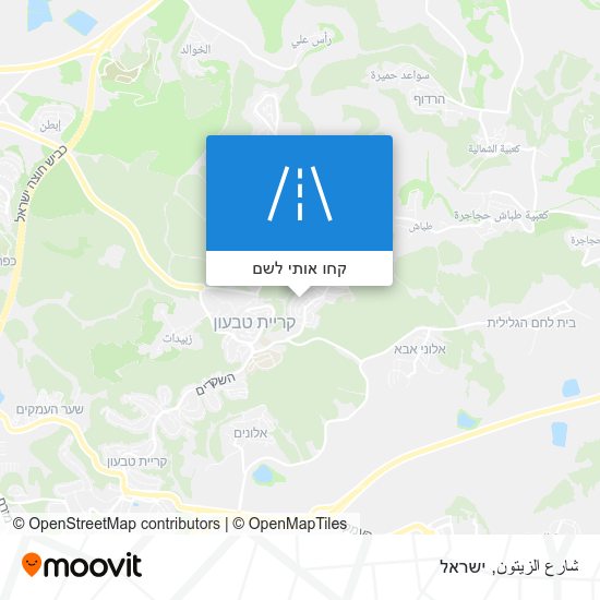 מפת شارع الزيتون