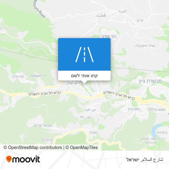 מפת شارع السلام