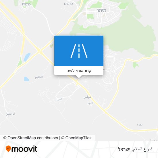 מפת شارع السلام
