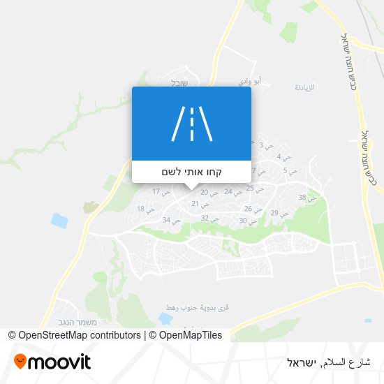 מפת شارع السلام